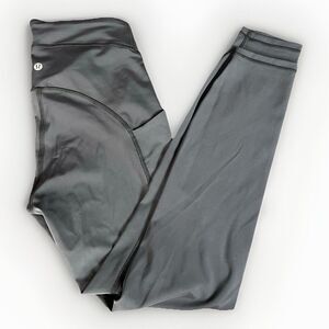 Lululemon Power Thru High-Rise Legging Women's 6 Dark Grey Missing Tag